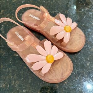 Mini Melissa daisy bloom sandal Dressy Flats Shoes size 1